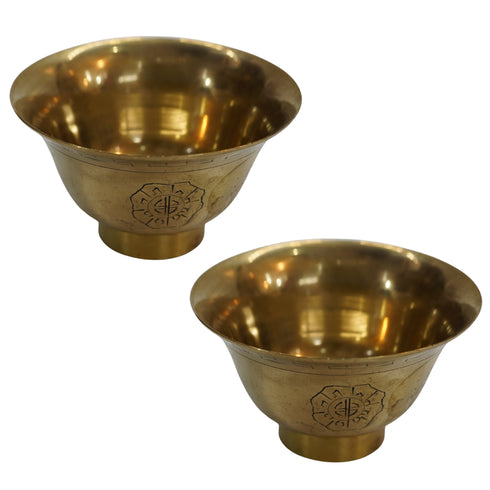Brass Bowl With stand 105g Pack of 2