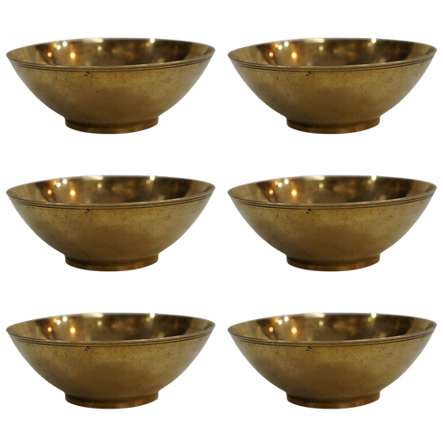 Brass Bowl Katori Bowl 122g Pack of 6