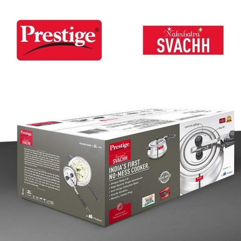 Prestige Nakshatra Plus Svachh Aluminium Spillage Control Handi 3 L