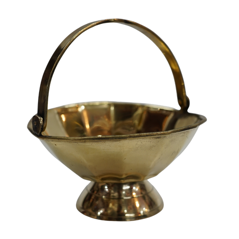 Brass Flower Basket for Pooja 182g Pack of 1