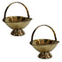 Brass Flower Basket for Pooja 182g Pack of 2