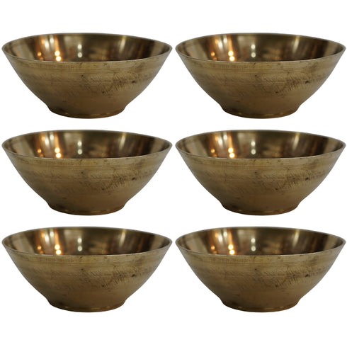 Brass Traditional Bowl 44g Pack of 6