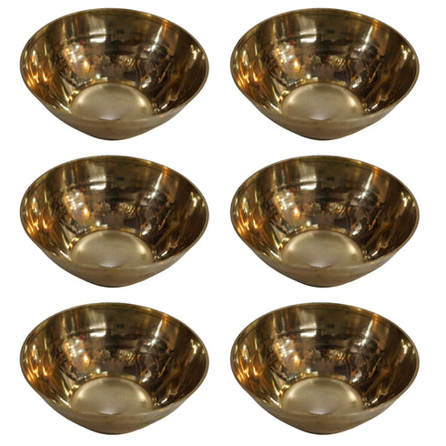 Brass Traditional Bowl 44g Pack of 6