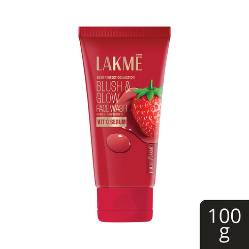 Lakme Blush & Glow Strawberry Gel Face Wash 100g