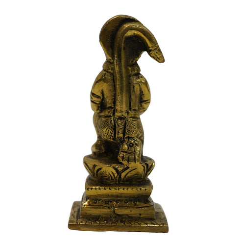 Brass Hanuman Ji Idol in Sitting Posture 272g