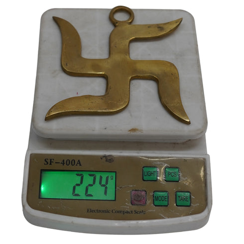 Brass Swastik for Door Entrance 224g Pack of 1