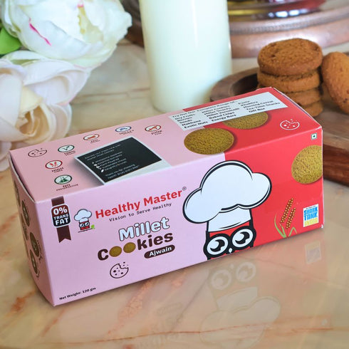 Healthy Master Multi Millet Ajwain Cookies And Biscuits