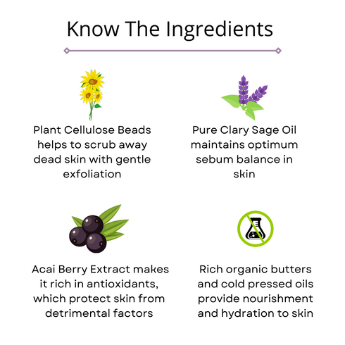 Omorfee India Bère Antioxidant Face Scrub Crème