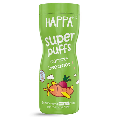 Happa Baby Puffs Carrot Beetroot Flavour