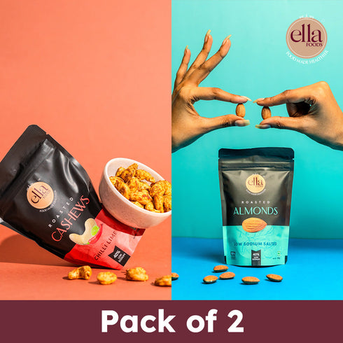 Ella Foods Chilli Lime Cashews & Salted Almonds