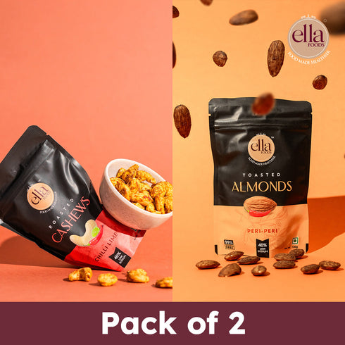 Ella Foods Chilli Lime Cashew & Peri Peri Almonds