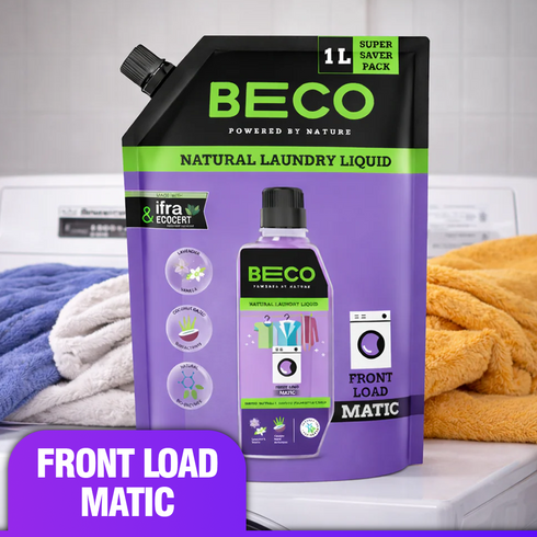 BECO Natural Laundry Cleaner Liquid Refill Front Load 1 litre