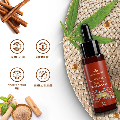Avimee Herbal Kumkumadi Tailam With Bakuchi Oil