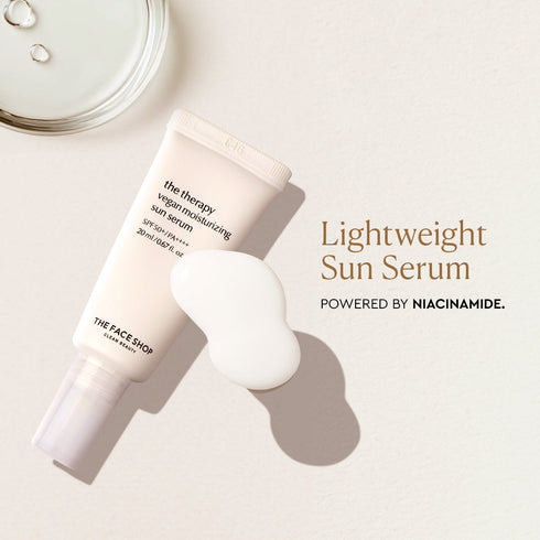 The Face Shop The Therapy Vegan Moisturizing Sun Serum