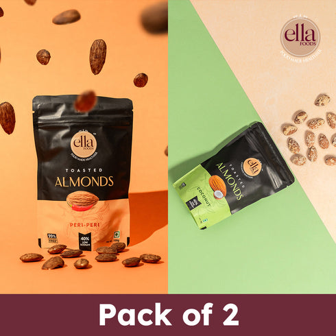 Ella Foods Peri Peri Almonds & Coconut Toasted Almonds