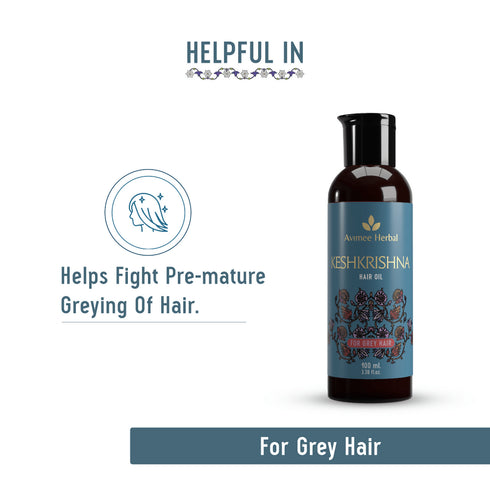 Avimee Herbal Keshkrishna Hair Oil For Grey Hair