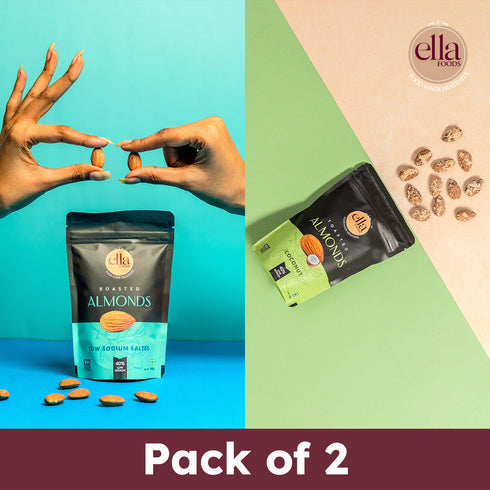 Ella Foods Salted Almonds & Coconut Toasted Almonds