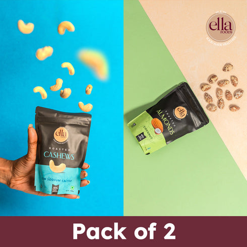 Ella Foods Salted Cashew & Coconut Toasted Almonds