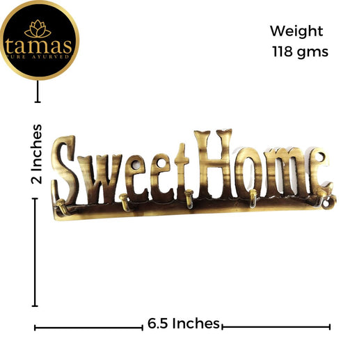 Tamas Brass Sweet Home Key Holder ( Brown)
