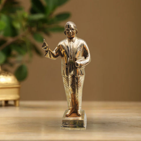 Brass Ambedker Standing Statue 2.98Kg
