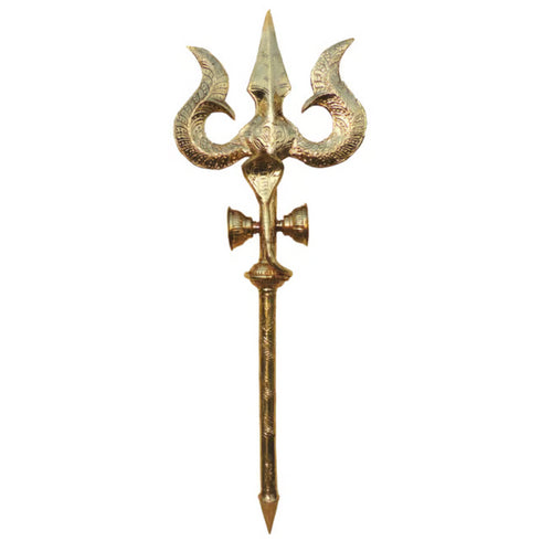 Brass Trishul of Lord Shiva 3.06 KG