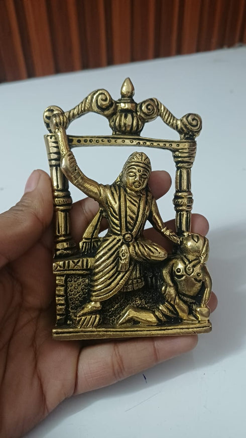 Brass Baglamukhi Idol 0.8Kg