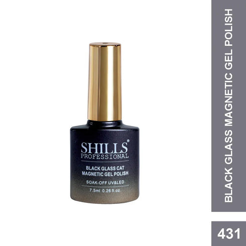 Shills Professional Black Glass Cat Magnetic Gel Polish