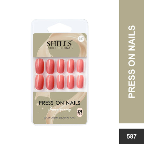 Shills Professional Glossy Solid Color Nails Square(SPN579-SPN604)