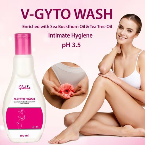 V-Gyto wash enriched with Sea Buckthorn oil & Tea Tree oil