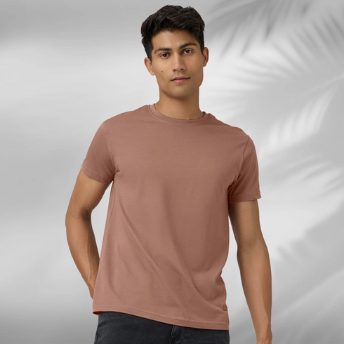 XYXX Pace Combed Cotton T-shirts Brown Latte
