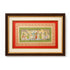 Palm Leaf Handmade Painting of Lord Krishna And Radha with Cow
