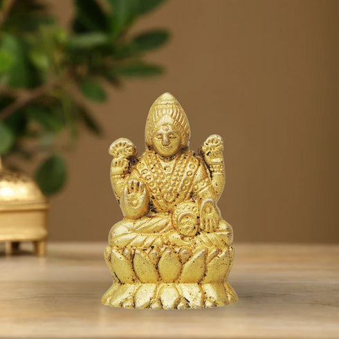 Brass Laxmi Ji Statue 0.08Kg