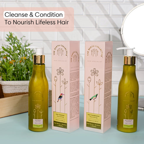 Theearthcollective in Combo Nourishing Hair Hair Cleanser & Conditioner Pack