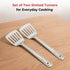 Vinod Stainless Steel Basting Slotted Turner Cooking Palta Set of 2 34 cm High Quality Stainless Steel Rust Free Dishwasher Safe No 5
