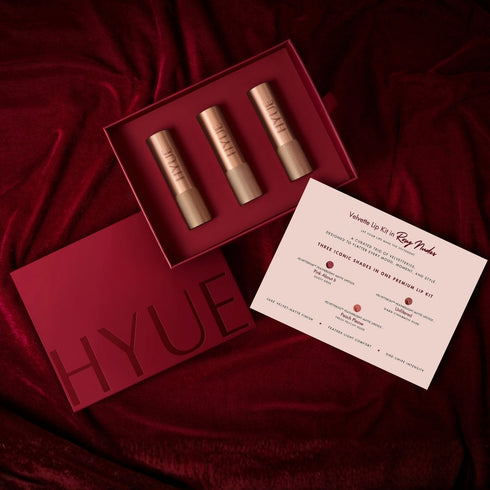 HYUE Velvette Lip Kit | Rosy Nudes