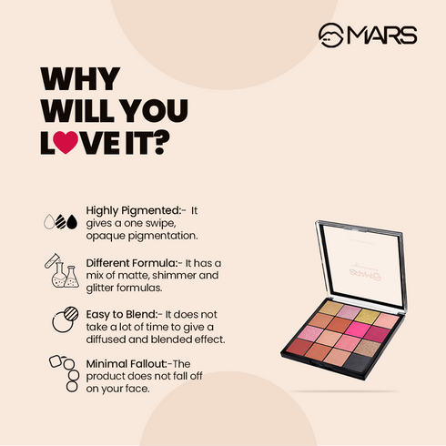 Mars 16 Color Eyeshadow Palette- Mesmereyes