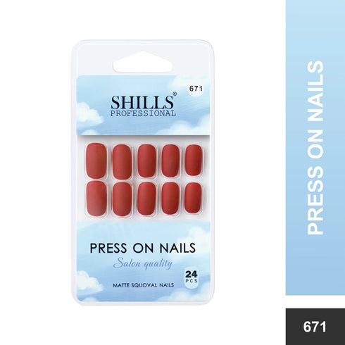 Shills Professional Matte Solid Color Nails Square(SPN667-SPN676)