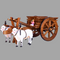 Handcrafted Teak Wood Bullock Cart Teapoy