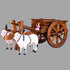 Handcrafted Teak Wood Bullock Cart Teapoy