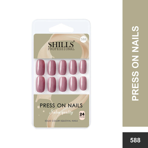 Shills Professional Glossy Solid Color Nails Square(SPN579-SPN604)