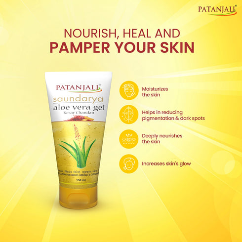 Patanjali Saundarya Aloe Vera Gel Kesar Chandan