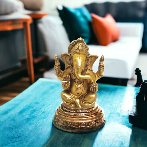 Tamas Brass Lord Ganesha Statue for Good Fortune