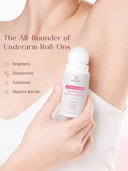 Seoulskin 5% AHA + Kojic Acid Brightening Underarm Roll On