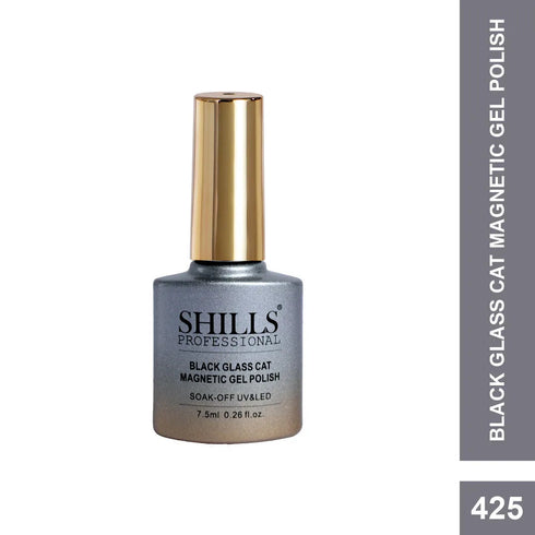 Shills Professional Black Glass Cat Magnetic Gel Polish