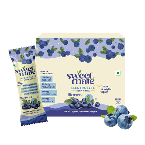 Sweetmate Electrolyte Drink Mix- Blueberry Flavor
