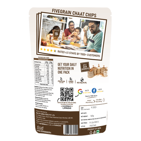 Fabbox Five Grain Millet Chaat Chips