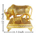 Aluminium Showpiece Cow Statue - 11.5*8*12 Inch