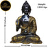 Tamas Brass Handcrafted Lord Buddha Statue / Idol with Antique Finish (Golden & Black) (Pack of 1)
