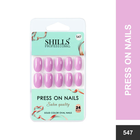 Shills Professional Glossy Solid Color Nails Oval(SPN527-SPN552)