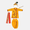 Raj Fancy Dresses Radha and Krishna Cotton| Embr Janmashtami Mythological Character Costume